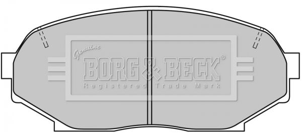 BORG & BECK Комплект тормозных колодок, дисковый тормоз BBP1194